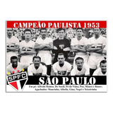 Poster Do São Paulo - Campeão