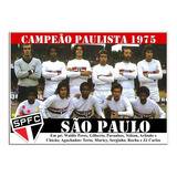 Poster Do São Paulo - Campeão Paulista 1975