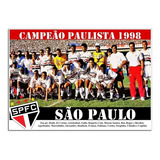 Poster Do São Paulo - Campeão Paulista 1998