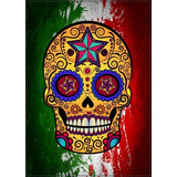 Poster Foto 60cmx84cm Caveira Mexicana Skull Decorar Festa