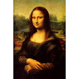 Poster Foto Gravura Hd Mona Lisa 60x90cm Da Vinci