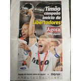 Pôster Gigante Edição Agora Corinthians 2012 Libertadores