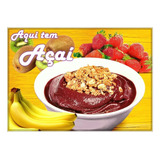 Poster Grande Decorar Lanchonete Açaí 60cmx84cm Cartaz Foto