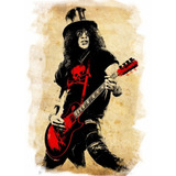 Poster Grande Slash 60cmx84cm Cartaz Rock Para Decorar Casa