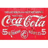 Poster Incrível Decoração Placa Coca-cola Antiga