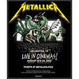 Poster Metallica Show Cinema 40x50cm Cartaz 2023 Plastificad