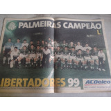 Poster Palmeiras Campeão Libertadores 1999 Jornal Lance 