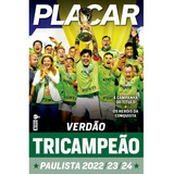 Poster Placar Palmeiras tricampeão Paulista 2024