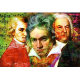 Pôster Pop Art - Mozart Beethoven