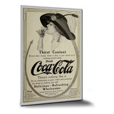 Pôster Propaganda Antiga Coca Cola Pôsteres Placa 120x84cm A