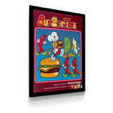 Poster Quadro Burgertime Intellivision Atari 2600
