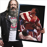 Poster Quadro Com Moldura Rocky Balboa 01 A2 60x42cm