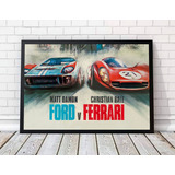 Poster Quadro Decorativo Ford Vs Ferrari