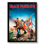 Pôster Quadro Iron Maiden Moldura 33x43