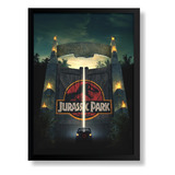 Pôster Quadro Jurassic Park Portões Classico