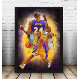 Pôster Quadro Kobe Bryant Moldura 33x43cm #12