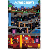 Poster Quadro Minecraft Original S/moldura Rock Lenda 86x57