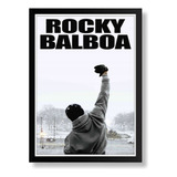 Pôster Quadro Rocky Balboa Moldura 33x43#3