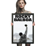 Pôster Quadro Rocky Balboa Moldura 60x42cm A2