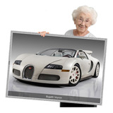 Poster Quadro Sem Moldura Bugatti Veyron A1 84x60cm
