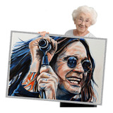 Poster Quadro Sem Moldura Ozzy Osbourne 17 A1 84x60cm