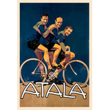 Pôster Retrô - Atala Italian Bicycle - Decor - 33 Cm X 48 Cm