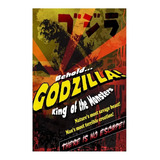 Poster Retrô - Filme Godzilla 30x45cm Plastificado