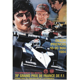 Pôster Retrô - Gp 1984 France
