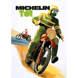 Pôster Retrô - Michelin T61 Motocross