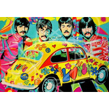 Poster Retrô - The Beatles - Beetle - Decor - 33 Cm X 48 Cm