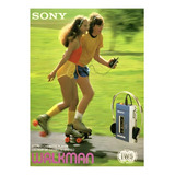 Pôster Retrô - Walkman Sony - Decora - 33 Cm X 48 Cm