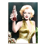 Poster Retrô Marilyn Monroe Coca Cola