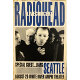 Poster Retrô Radiohead Seattle Concert - Decor 33 Cm X 48 Cm