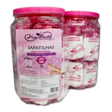 Pote - Sapatilhas Com Creme Emoliente 50 Pares Kit Pedicure