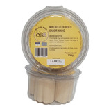 Pote Com Mini Bolo De Rolo Leite 230g