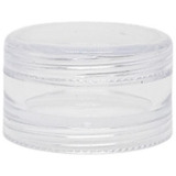 Pote De Acrílico 4g Torre C/ Rosca Glitter P Decoração 100un