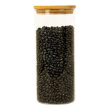 Pote De Vidro De Mantimentos 1650ml C/ Tampa De Bambu Oikos