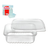 Pote Descartável 500ml Tampa Marmita Freezer Microondas 48un