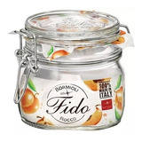 Pote Fido Vidro Hermético Italiano Vedação Borracha 500 Ml