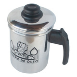 Pote Filtro Coador Guarda Oleo Cozinha 1l Aluminio Peneira