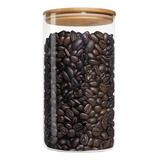 Pote Hermético 1500ml D Vidro C/ Tampa De Bambu Mantimentos