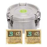 Pote Hermético Inox Ervas Nerone Green Vault 480ml + Boveda