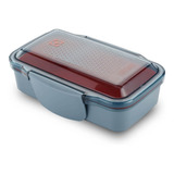 Pote Marmita Lunch Box Vermelha Com Divisórias Electrolux 