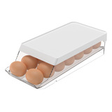 Pote Organizador Porta Ovos Prático Geladeira Roll Com 14un