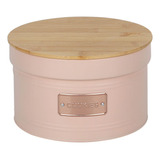 Pote Para Biscoitos Em Metal Com Tampa De Bambu 3,50l Lata C