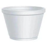 Pote Plástico Eps Térmico Branco 360ml Descartável- Kit 25un