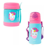 Pote Térmico Alimentação + Garrafa De Alumínio Bebê Buba Kit