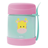 Pote Térmico Infantil Buba Animal Fun Girafa 320 Com Talher