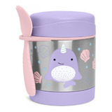 Pote Térmico Skip Hop Zoo Baleia Naval 325ml Com Talher