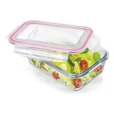Pote Vidro Hermética Marmita Tampa Silicone 1040ml Grande
